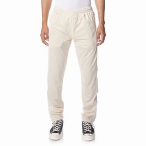 Kappa 222 Banda Aderno Track Pants Beige White | GM5807431
