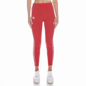 Kappa 222 Banda Anen 2 Leggings Red White | XE8560123