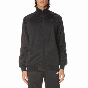 Kappa 222 Banda Anniston Track Jackets Black | ME2548361