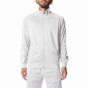 Kappa 222 Banda Anniston Track Jackets Grey White | FZ7690358