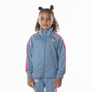 Kappa 222 Banda Anniston Track Jackets Light Blue Pink | ML0943156