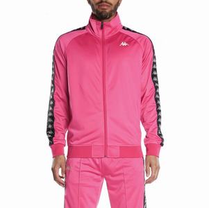 Kappa 222 Banda Anniston Track Jackets Pink Black | JQ1589034