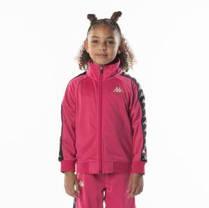 Kappa 222 Banda Anniston Track Jackets Pink Black | MN1968274