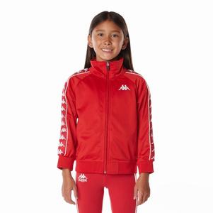 Kappa 222 Banda Anniston Track Jackets Red White | PO0796281