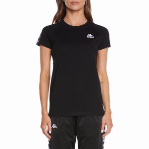 Kappa 222 Banda Apan T Shirts Black | WO8761945