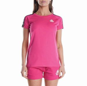 Kappa 222 Banda Apan T Shirts Pink Black | GC4397618