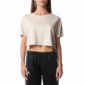 Kappa 222 Banda Apua T Shirts Beige White | HG7389241