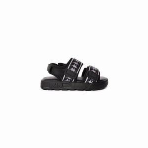 Kappa 222 Banda Aster 7 Kids Sandals Black White | XH6128954