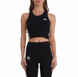 Kappa 222 Banda Atvan 2 Crop Tank Sports Bra Black | DW6102983