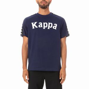Kappa 222 Banda Balima T Shirts Blue Black | CD6972314