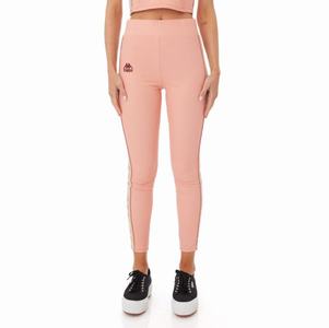 Kappa 222 Banda Bartes Leggings Pink Coral | RO6178249