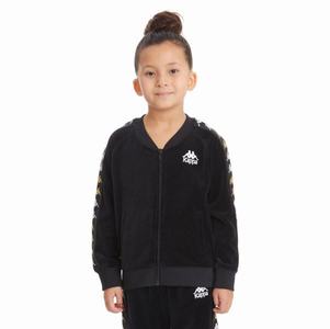 Kappa 222 Banda Benettin Track Jackets Black | YK3591840