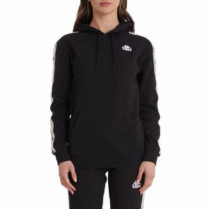 Kappa 222 Banda Budy 4 Hoodie Black | QY4670912