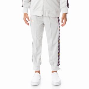 Kappa 222 Banda Deky Track Pants Grey Silver | QS2103967