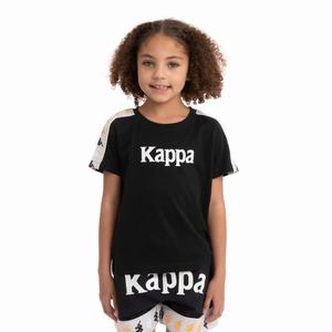 Kappa 222 Banda Deto 2 T Shirts Black | UN8125697