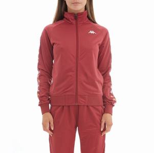 Kappa 222 Banda Hatillo Track Jackets Burgundy | AW8062739