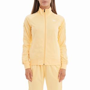 Kappa 222 Banda Hatillo Track Jackets Light Yellow White | GM7906132