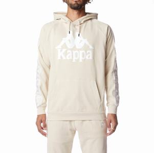 Kappa 222 Banda Hurtado 2 Hoodie Beige White | OD7924061