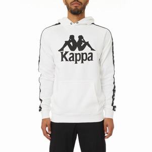 Kappa 222 Banda Hurtado 2 Hoodie White Black | IF8926710