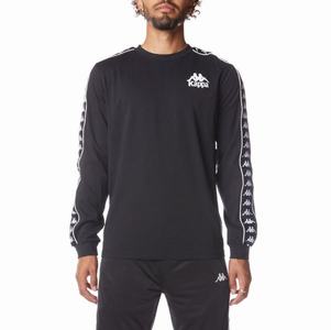 Kappa 222 Banda Lake 3 T Shirts Black | UY6089357
