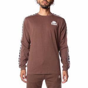 Kappa 222 Banda Lake 3 T Shirts Brown | TS4150286