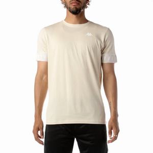 Kappa 222 Banda Niji 2 T Shirts Beige White | AG5803261
