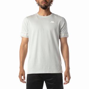 Kappa 222 Banda Niji 2 T Shirts Grey White | IT1725640