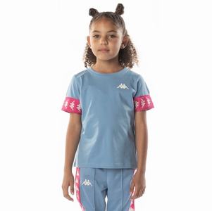 Kappa 222 Banda Niji 2 T Shirts Light Blue Pink | UI6812357