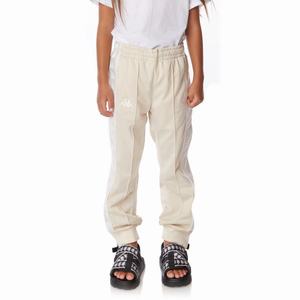 Kappa 222 Banda Rastoriazz Track Pants Beige White | QR1942730