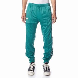 Kappa 222 Banda Rastoriazz Track Pants Green White | UJ3859207