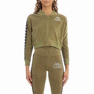 Kappa 222 Banda Servelle Track Jackets Green Olive | BG0176984