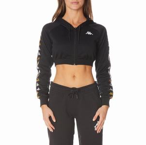 Kappa 222 Banda Tamworth Hoodie Black | RO4102873