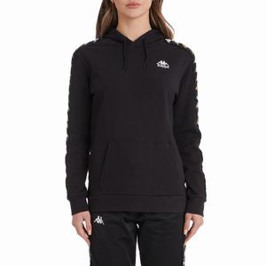 Kappa 222 Banda Thebundaberg Hoodie Black | KS1798402