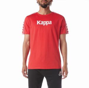 Kappa 222 Banda Torio T Shirts Red White | BP0698413