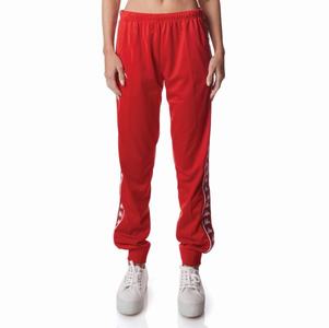 Kappa 222 Banda Wrastoria Track Pants Red White | XJ4086237