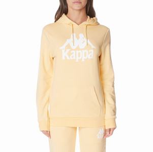 Kappa Authentic Ambanja Hoodie Light Yellow White | JY8693452