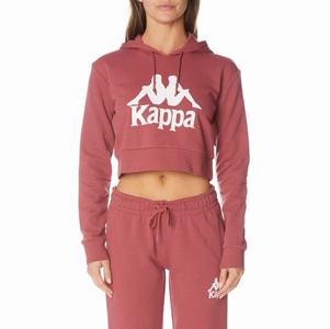 Kappa Authentic Ambatobeny Hoodie Burgundy | MT9541072