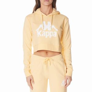 Kappa Authentic Ambatobeny Hoodie Light Yellow White | OS9675130