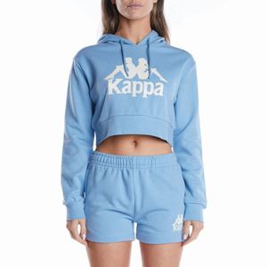 Kappa Authentic Ambatoboeny Hoodie Light Blue Brown | EX4651092