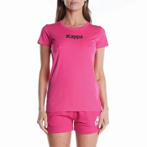 Kappa Authentic Amboasary T Shirts Pink Black | NG9631842