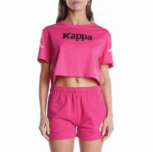 Kappa Authentic Amilk T Shirts Pink Black | KX1253890