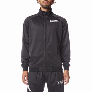 Kappa Authentic Angost Track Jackets Black White | EK8762093