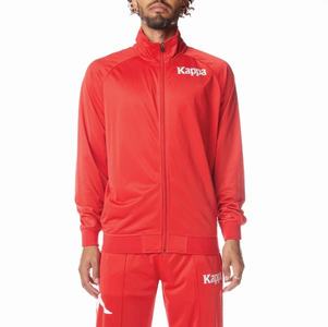 Kappa Authentic Angost Track Jackets Red White | JZ9376504