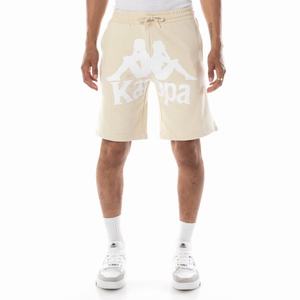 Kappa Authentic Anjuan Shorts Beige White | ZI5736948