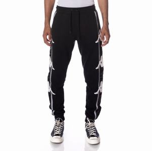 Kappa Authentic Clint Sweatpants Black | KM2809345