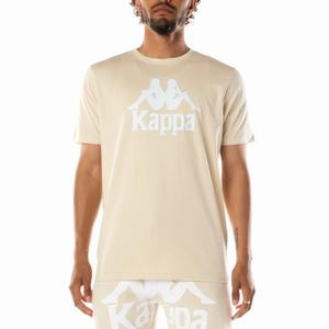 Kappa Authentic Estessi T Shirts Beige White | YI7014523