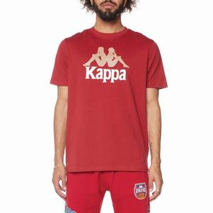Kappa Authentic Estessi T Shirts Burgundy | DO4635982