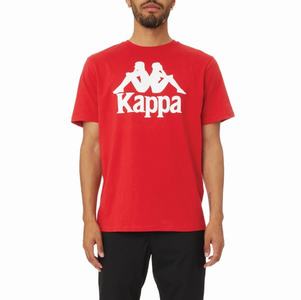 Kappa Authentic Estessi T Shirts Red White | LT6182403