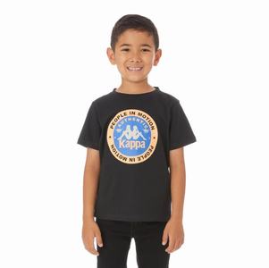 Kappa Authentic Franeker T Shirts Black | VN4018673