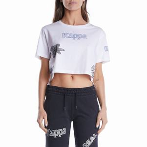 Kappa Authentic Graphik Talisa T Shirts White | SQ7596042